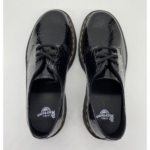 Dr Martens 1461 Leopard Emboss Patent Leather Platform Shoes Women’s 7 Men’s 6 - Picture 3 of 10